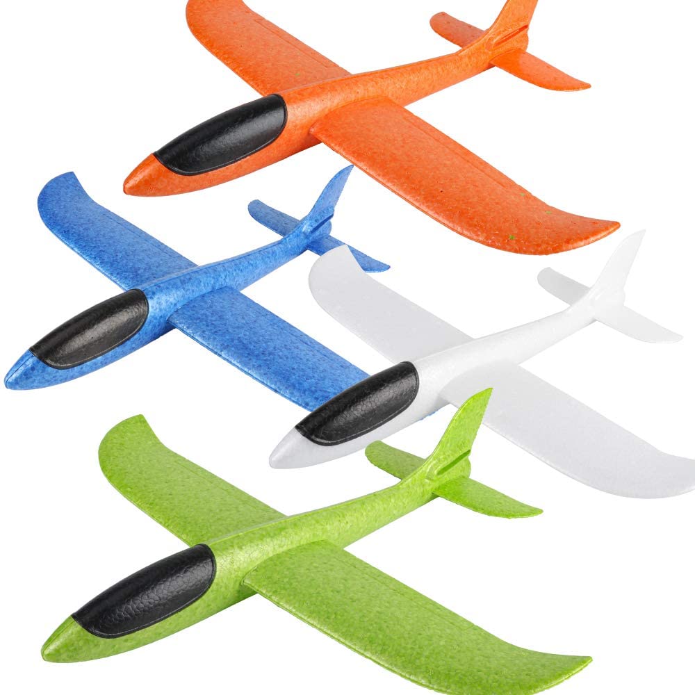 4 Pack Airplane Toys, 17.5″ Flying Aircraft Too Cool Not to Own