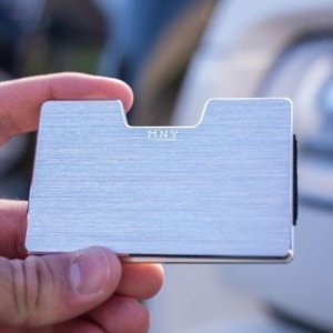MNY Brand Wallet - Silver